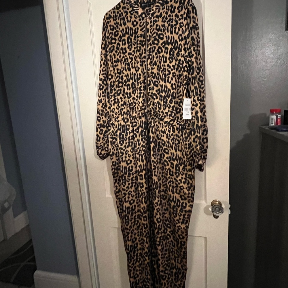 Animal print jumpsuit